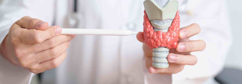 Hyperthyroidism can be identified through a thyroid blood test.